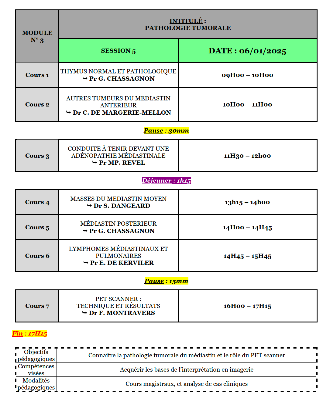 DIPLÔME D’UNIVERSITÉ IMAGERIE THORACIQUE